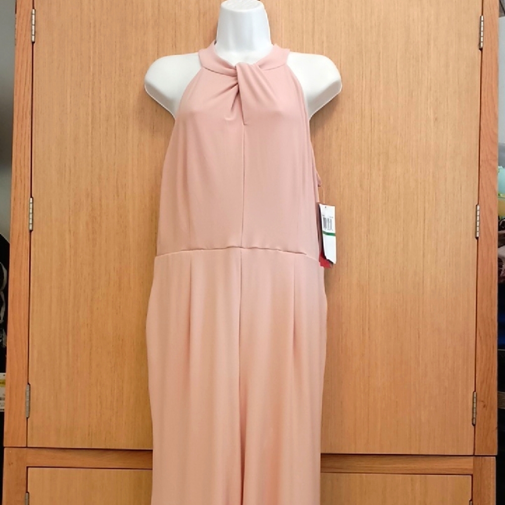 NWOT Nina Leonard SZ L "Blush" Jumpsuit